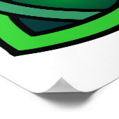 Zeltknochen Ireland altertümliches Symbol Heidelgr Poster (Ecke)