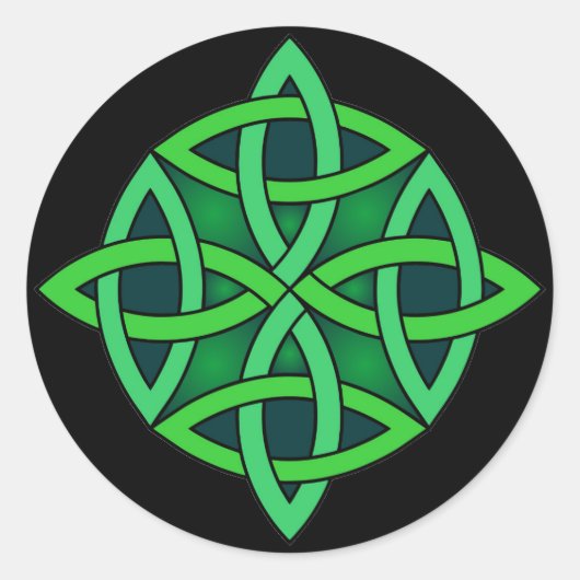 Zeltknochen Ireland altertümliches Symbol Heidelgr Runder Aufkleber (Vorderseite)