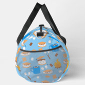 Zeltmarshmallow Schokoladenraucher blau Duffle Bag (Rechts)