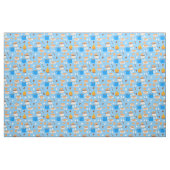 Zeltmarshmallow Schokoladenraucher blau Stoff (Fat Quarter (45,7 x 55,9 cm))