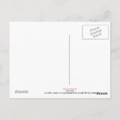 Zeltsteinpostkarte Postkarte (Rückseite)