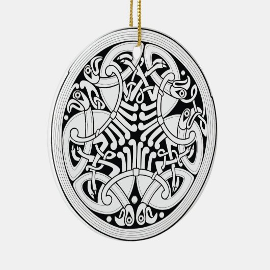 Zeltvogelschmuck Keramik Ornament (Rechts)