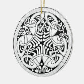 Zeltvogelschmuck Keramik Ornament (Links)