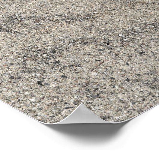 Zement aus Textilien Poster (Ecke)