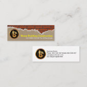 Zement-Bauunternehmer Mini Visitenkarte (Vorne/Hinten)