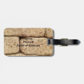 Zement-Blöcke mit lustiger Nachricht Gepäckanhänger (Rückseite horizontal)