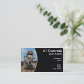 Zement-LKW an der Baustelle Visitenkarte (Stehend Vorderseite)