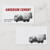 Zement LKW Visitenkarte (Vorne/Hinten)
