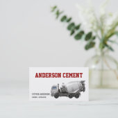 Zement LKW Visitenkarte (Stehend Vorderseite)