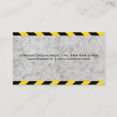 Zement-Mischfahrzeug | Lizenznehmer Visitenkarte (Rückseite)