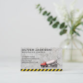 Zement-Mischfahrzeug Visitenkarte (Stehend Vorderseite)