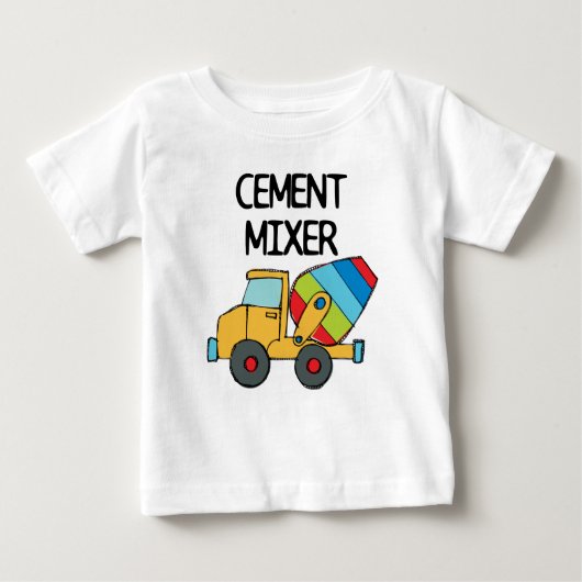 Zement-Mixer Baby T-shirt (Vorderseite)