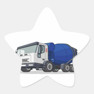 Zement Mixer Truck Stern-Aufkleber
