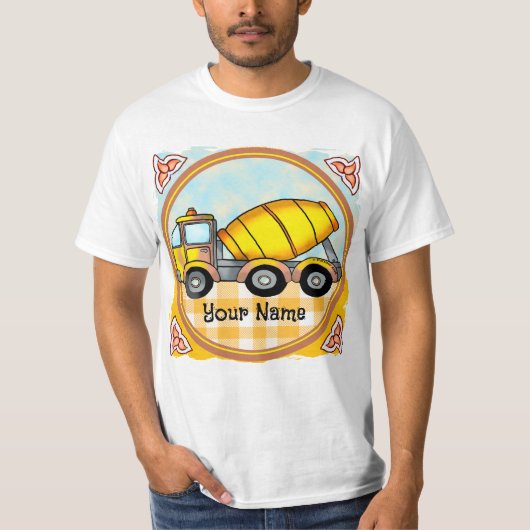 Zement Mixer Truck T-Shirt (Vorderseite)