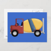 Zement Mixer Tshirts und Geschenke Postkarte (Vorne/Hinten)