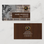 Zement-Spritzer auf Visitenkarte (Vorne/Hinten)