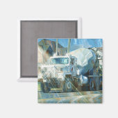 ZEMENT TRUCK BIG RIG TRUCKERS Geschenke Magnet (Vorderseite/Rückseite)