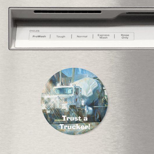 ZEMENT TRUCK BIG RIG TRUCKERS Geschenke Magnet (In Situ (Geschirrspüler))