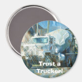 ZEMENT TRUCK BIG RIG TRUCKERS Geschenke Magnet (Vorderseite/Rückseite)