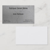 Zement-Visitenkarte Visitenkarte (Vorne/Hinten)