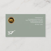 Zementierenziegelstein, der Bau-Manager vergipst Visitenkarte (Rückseite)