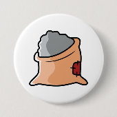 Zementsack Baumaterial Button (Vorderseite)
