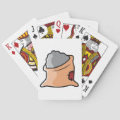 Zementsack Baumaterial Spielkarten (Rückseite)