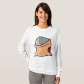 Zementsack Baumaterial T-Shirt (Vorne ganz)