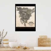 Zemljovid Slovenske dezele in pokrajin Poster (Küche)