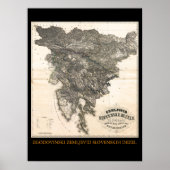 Zemljovid Slovenske dezele in pokrajin Poster (Vorne)