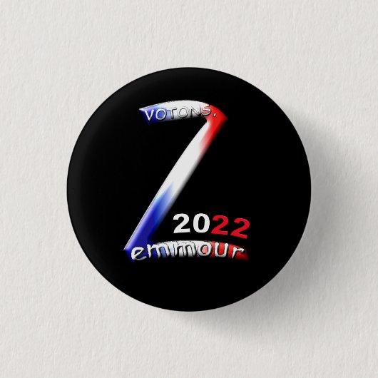 Zemmour 2022 button (Vorderseite)