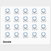 Zen-2 Runder Aufkleber (Blatt)