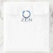 Zen-2 Runder Aufkleber (Tasche)