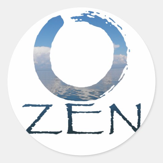 Zen-2 Runder Aufkleber (Vorderseite)