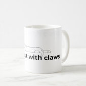 Zen, aber mit Krallen - Kaffeetasse (VorderseiteRechts)