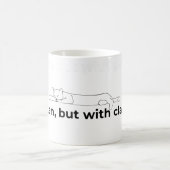 Zen, aber mit Krallen - Kaffeetasse (Mittel)
