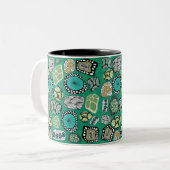 Zen Abstract Design Mug Zweifarbige Tasse (Vorderseite Links)