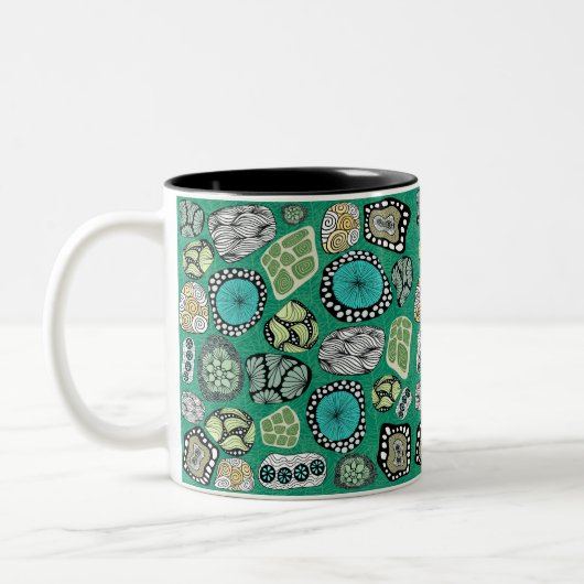 Zen Abstract Design Mug Zweifarbige Tasse (Links)