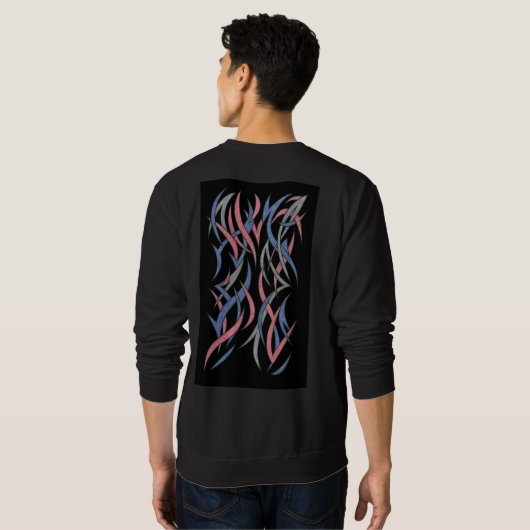 Zen Abstract Sweatshirt (Schwarz voll)
