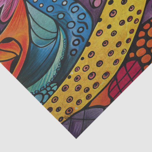 Zen Abstrakt Decoupage Seidenpapier (Detail)