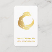 *~* Zen Abstrakt Gold Brush Reiki Medizin Yoga Visitenkarte (Vorderseite)