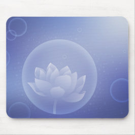 Zen-Achtsamkeitsgeschenk - Weiches Lotusblumen-Mau Mousepad