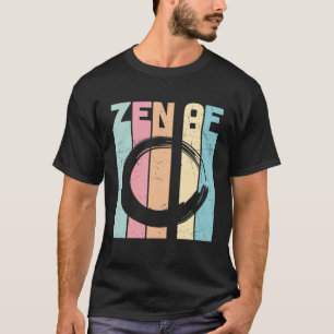 Zen AF Circle Retro Vintag Yoga Zen Medizin Na T-Shirt