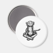 Zen-Affe Magnet (Vorderseite/Rückseite)