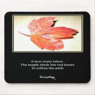 Zen-Ahorn-Gedicht u. Kunst Mousepad