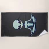 Zen Alien Strandtuch (Vorderseite)