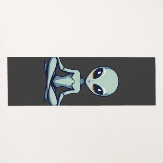 Zen Alien Yogamatte (Rückseite (Horizontal))