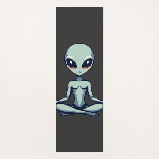 Zen Alien Yogamatte (Vorderseite)