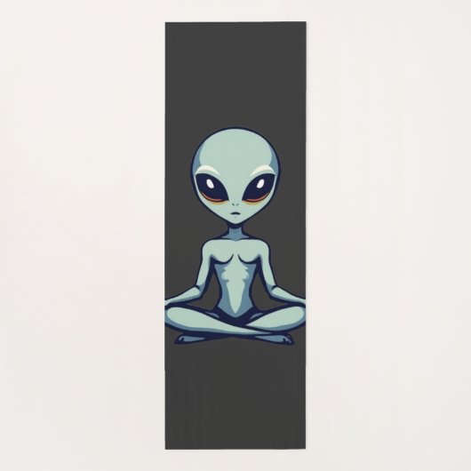 Zen Alien Yogamatte (Rückseite)