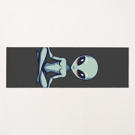 Zen Alien Yogamatte (Vorderseite (Horizontal))
